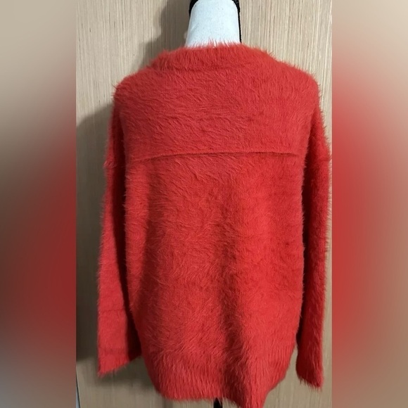 Free People Red Flurry Sweater, Size XS (v) - Picture 6 of 11